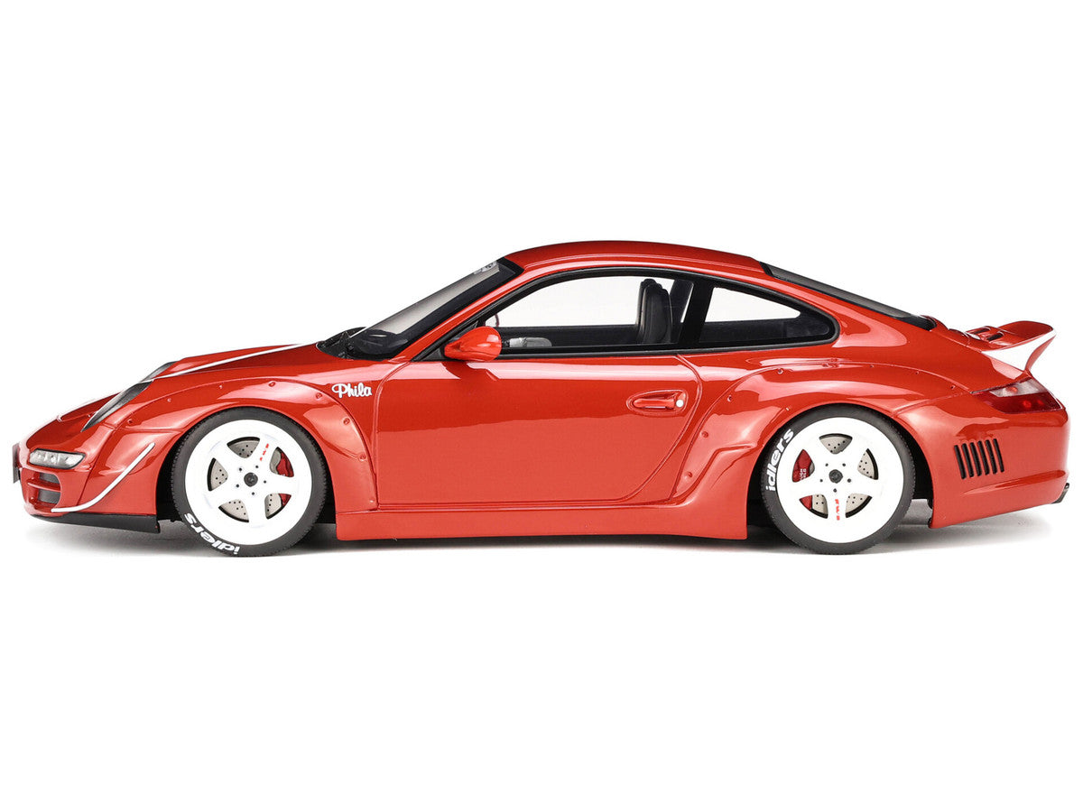 2021 Porsche 911 RWB "AKA Phila" Red 1/18 Model Car by GT Spirit-3