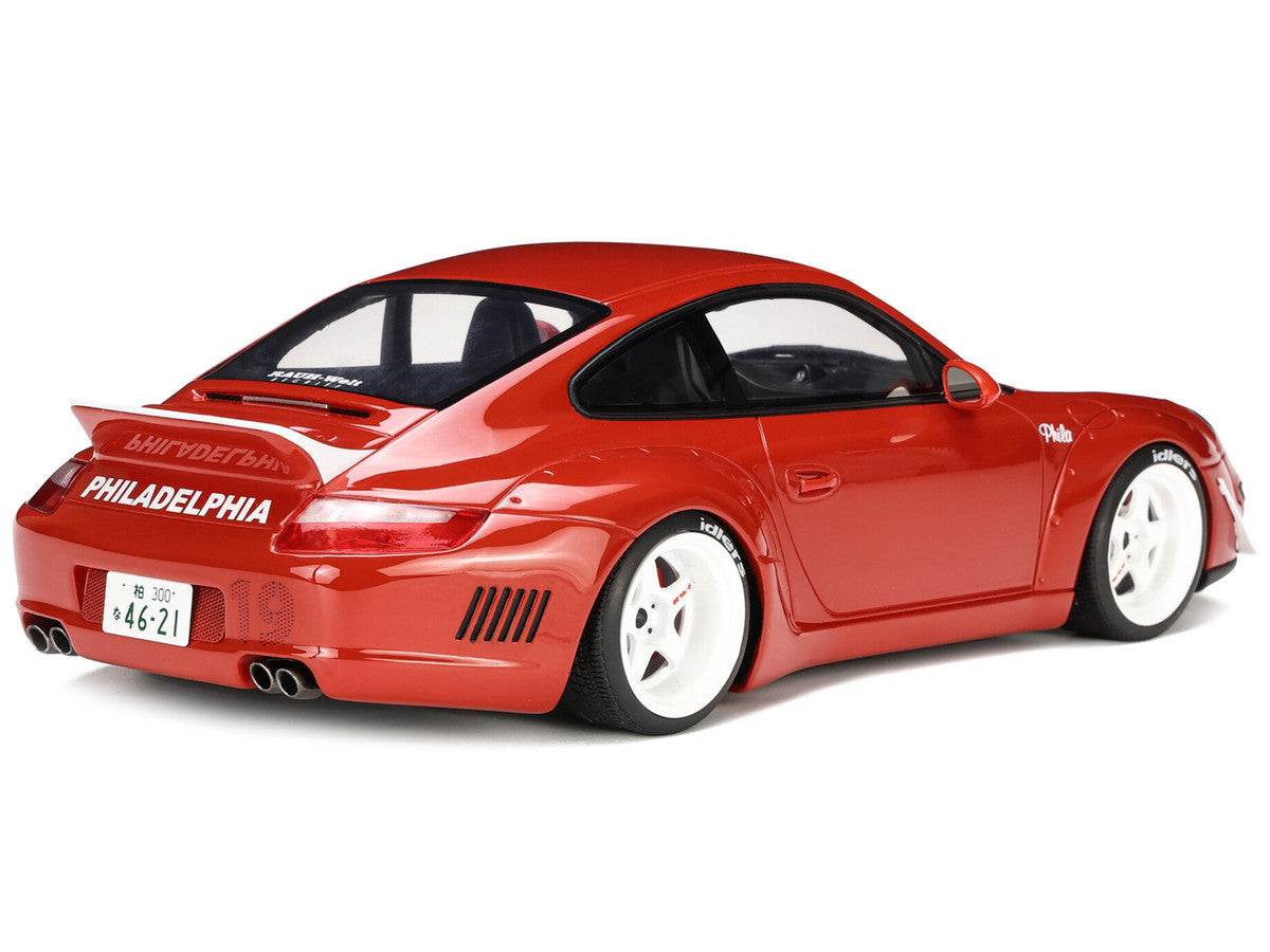 2021 Porsche 911 RWB "AKA Phila" Red 1/18 Model Car by GT Spirit-4